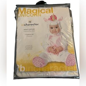 Incharacter Unicorn infant costume. For ages 0 and up.